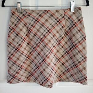 Chic Plaid Originality Y2K Mini Skirt. Size S. #SW